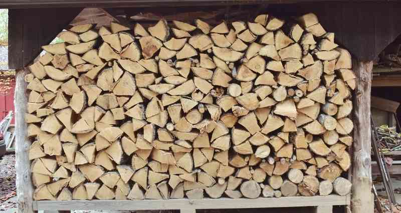 stacking firewood stacked firewood